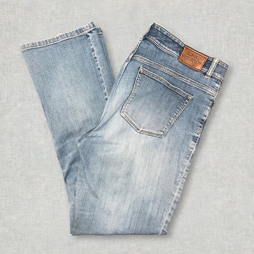 Lauren Jeans Co Ralph Lauren Y2K Bootcut Jeans Light Wash Blue Women's Size 14
